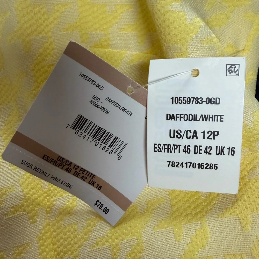 Kasper Yellow Mini Dress - Picture 7 of 7